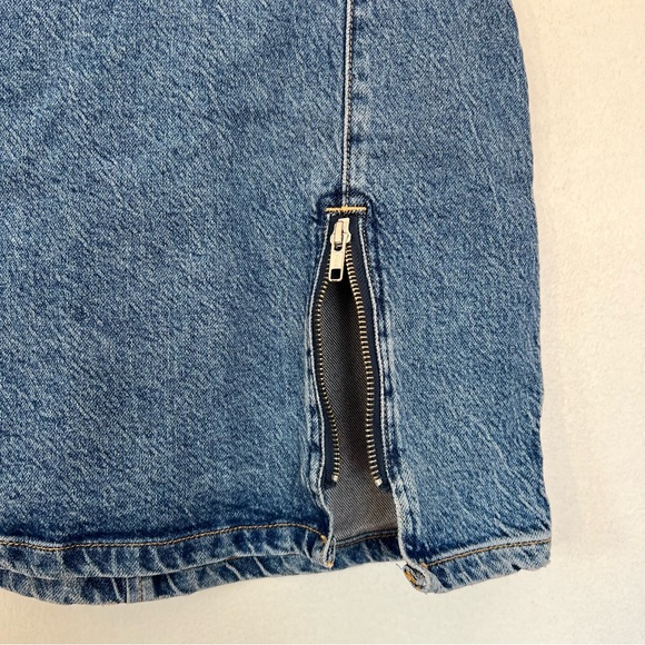 Free People We The Free Midgnight Magic Denim Skirt Sz 4 - Picture 6 of 10